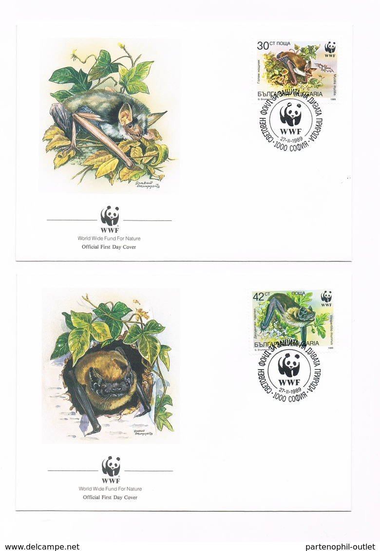 Bulgaria - FDC - WWF - N.4 Buste - FDC