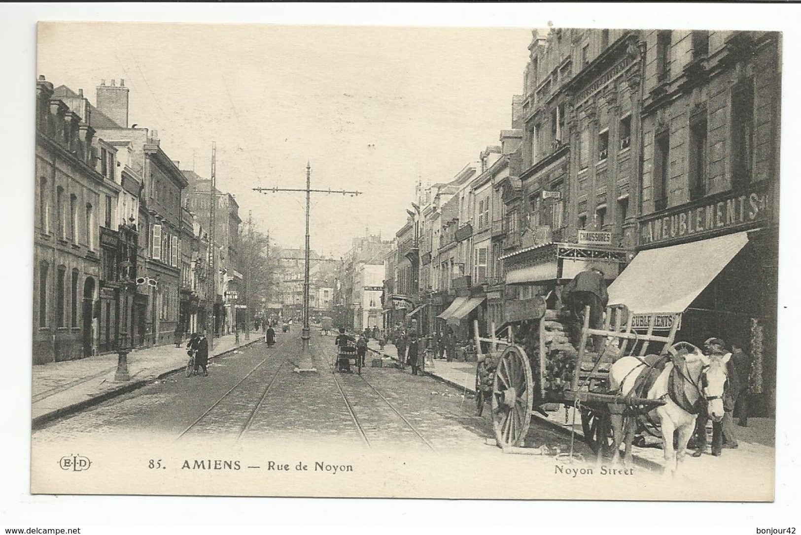 AMIENS (80) Rue De Noyon - ATTELAGE - Amiens