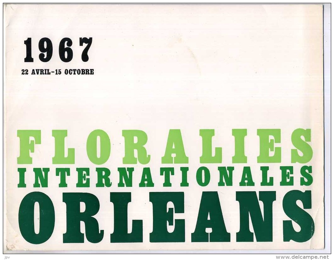 BEL ENCART DES FLORALIES D'ORLEANS 1967 - Dedicacé Par Huguette Sainson - Autres & Non Classés