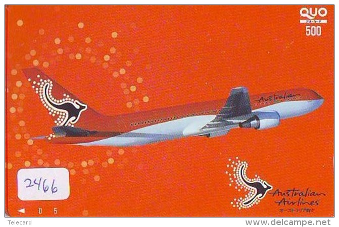 Télécarte  JAPON * AUSTRALIAN AIRLINES  (2466) * AVIATION * AIRLINE Phonecard  JAPAN AIRPLANE * FLUGZEUG - Avions