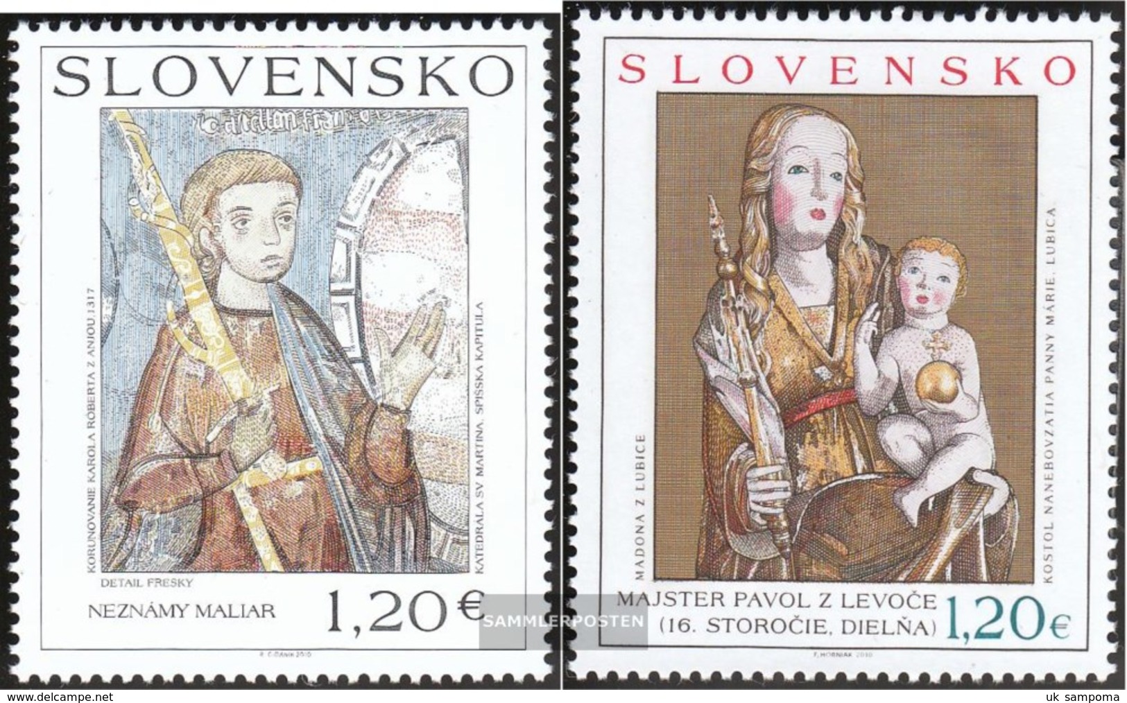 Slovakia 648-649 (complete Issue) Unmounted Mint / Never Hinged 2010 Art - Unused Stamps
