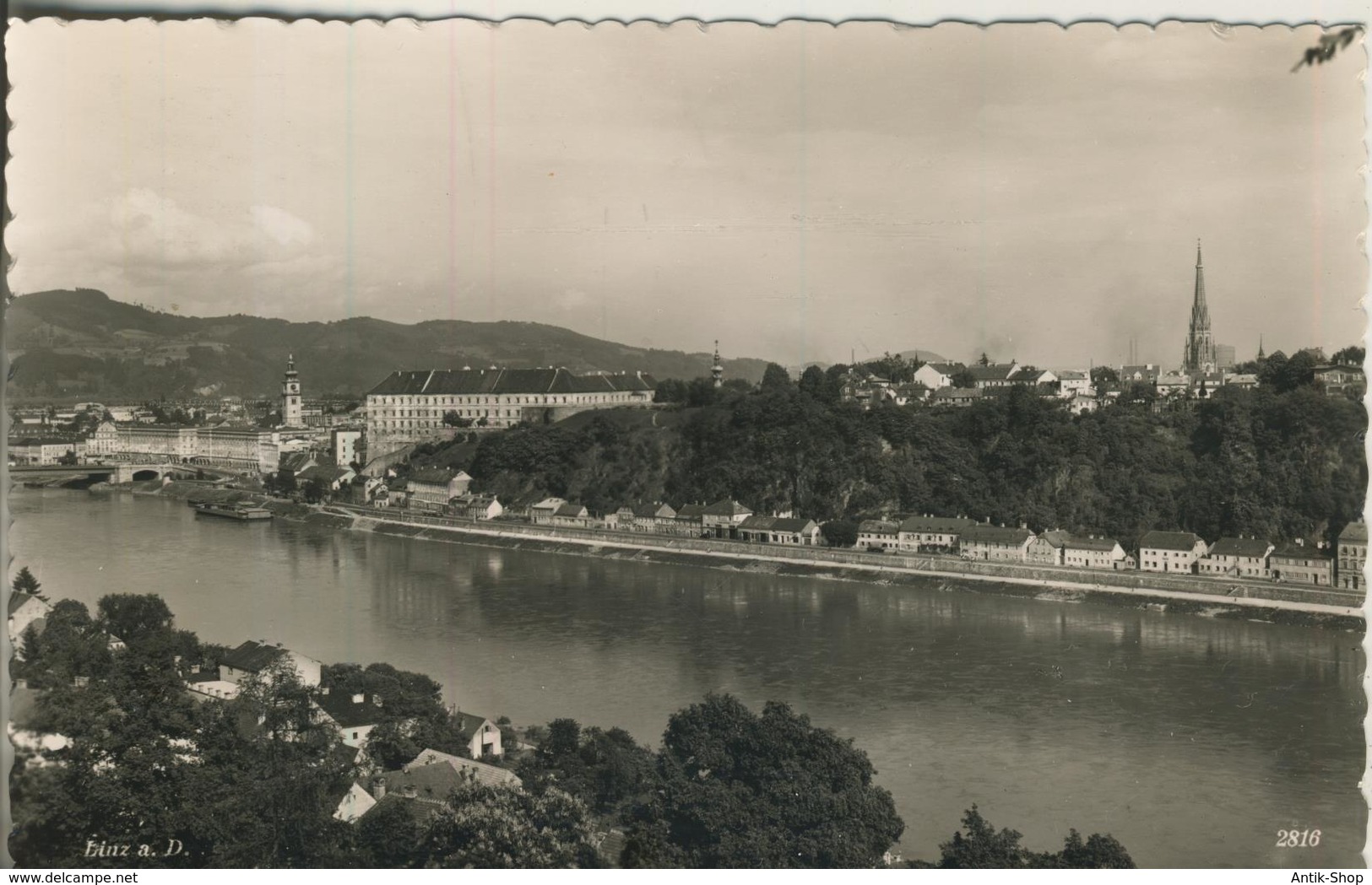 Linz A.D. V. 1962  Stadt Und Donau (1390) - Linz