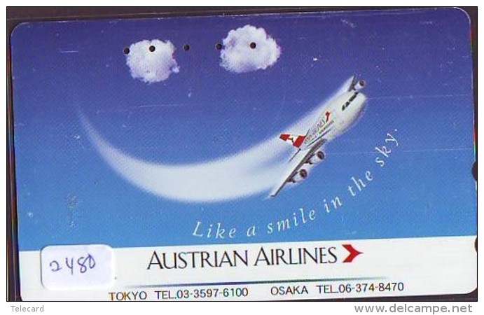Télécarte  JAPON * AUSTRALIAN AIRLINES  (2480) * AVIATION * AIRLINE Phonecard  JAPAN AIRPLANE * FLUGZEUG - Avions