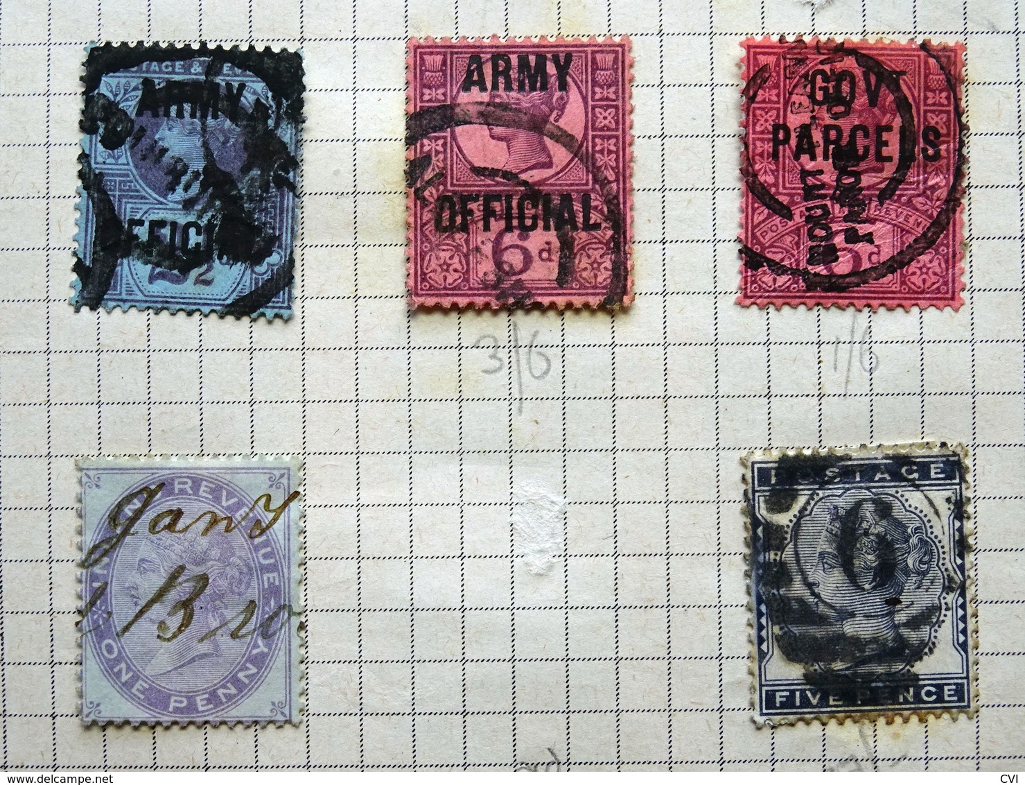 GB QV-QEII Selection, Officials, Envelope Stamp Cut-outs, Lundy, Postage Due, etc.