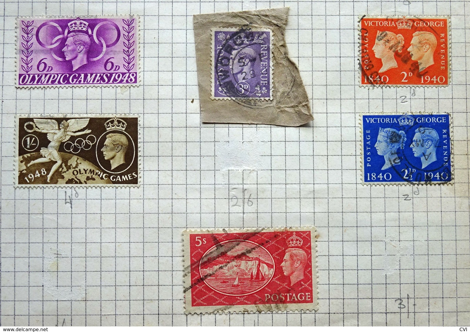 GB QV-QEII Selection, Officials, Envelope Stamp Cut-outs, Lundy, Postage Due, etc.