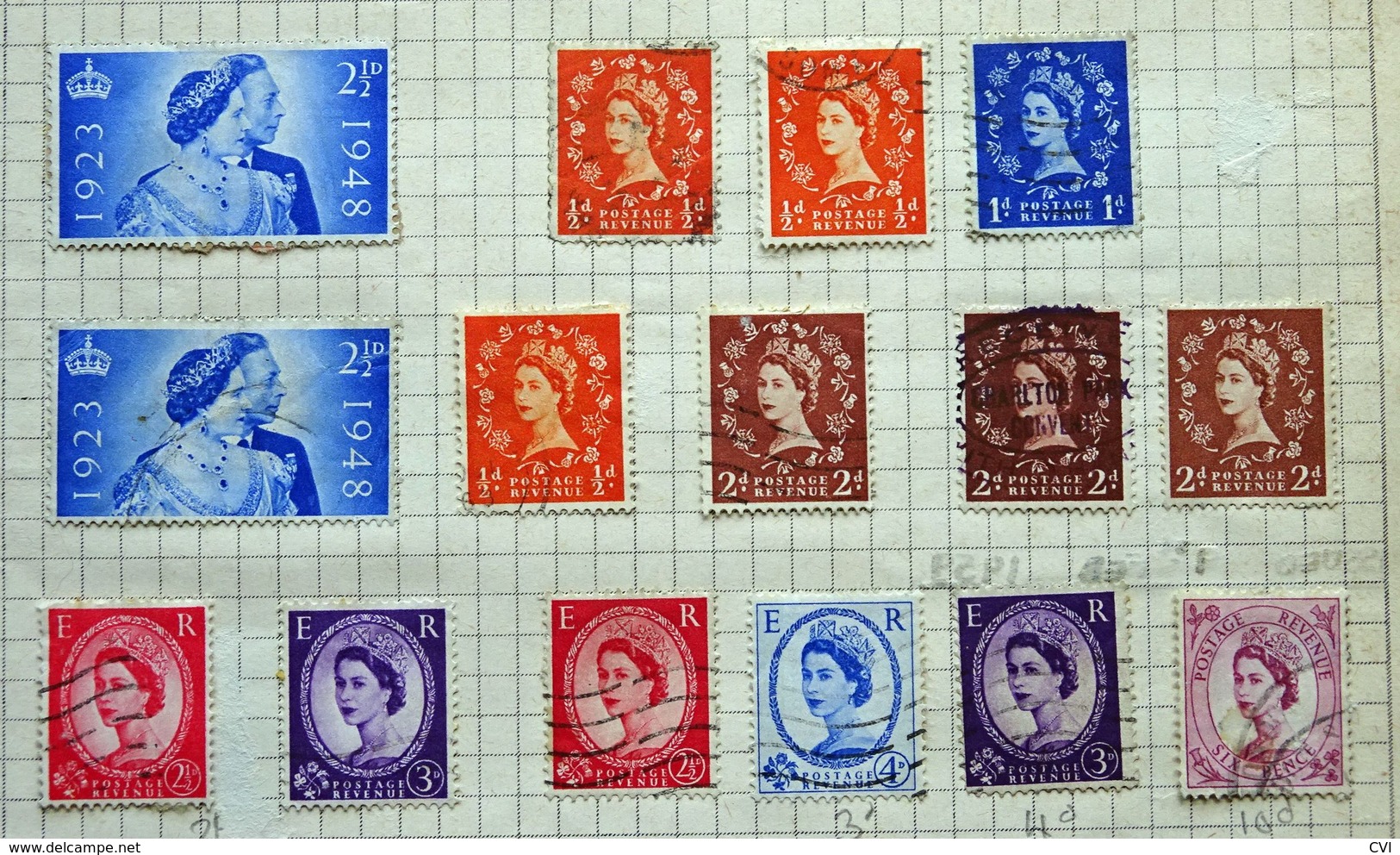 GB QV-QEII Selection, Officials, Envelope Stamp Cut-outs, Lundy, Postage Due, etc.