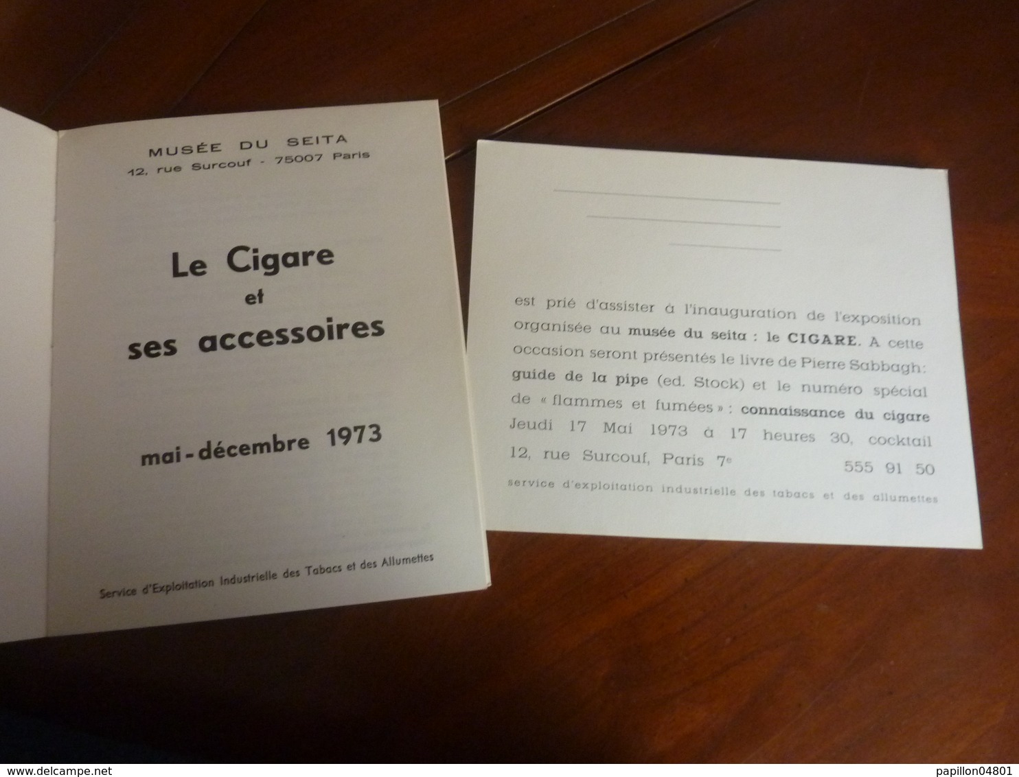 CATALOGUE EXPOSITION MUSEE DU SEITA TABAC 1973 HONORE DAUMIER CIGARE - Documentos