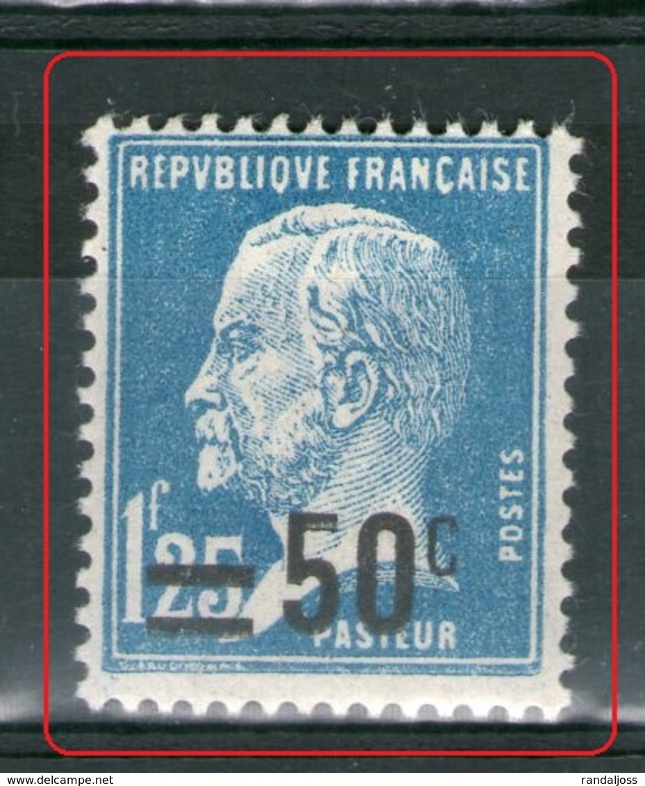 N°222*_surcharge Déplacée - 1922-26 Pasteur