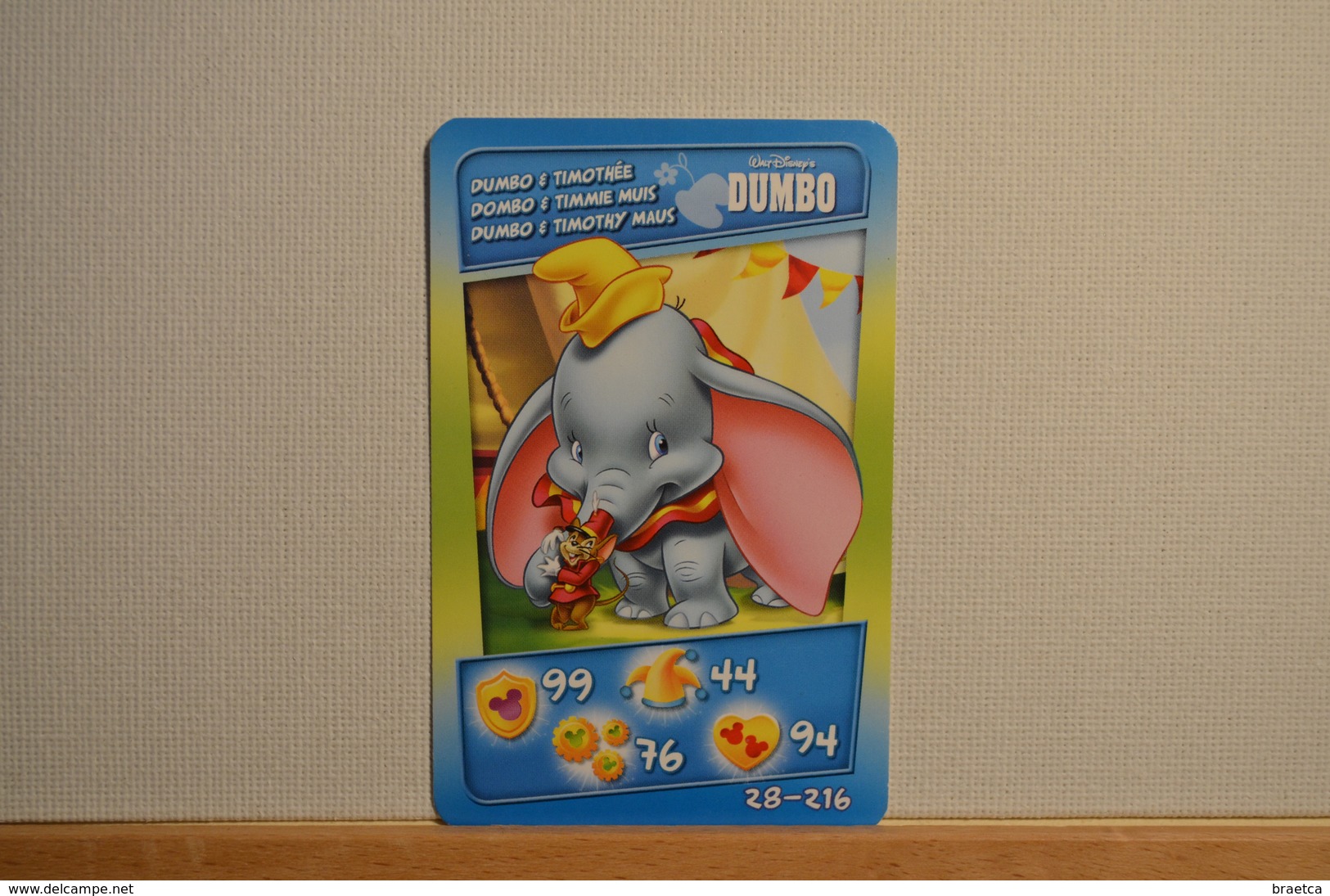 Carte Disney - Dumbo & Timothée N°28 - Cora Match Smatch - 2011 - Autres & Non Classés