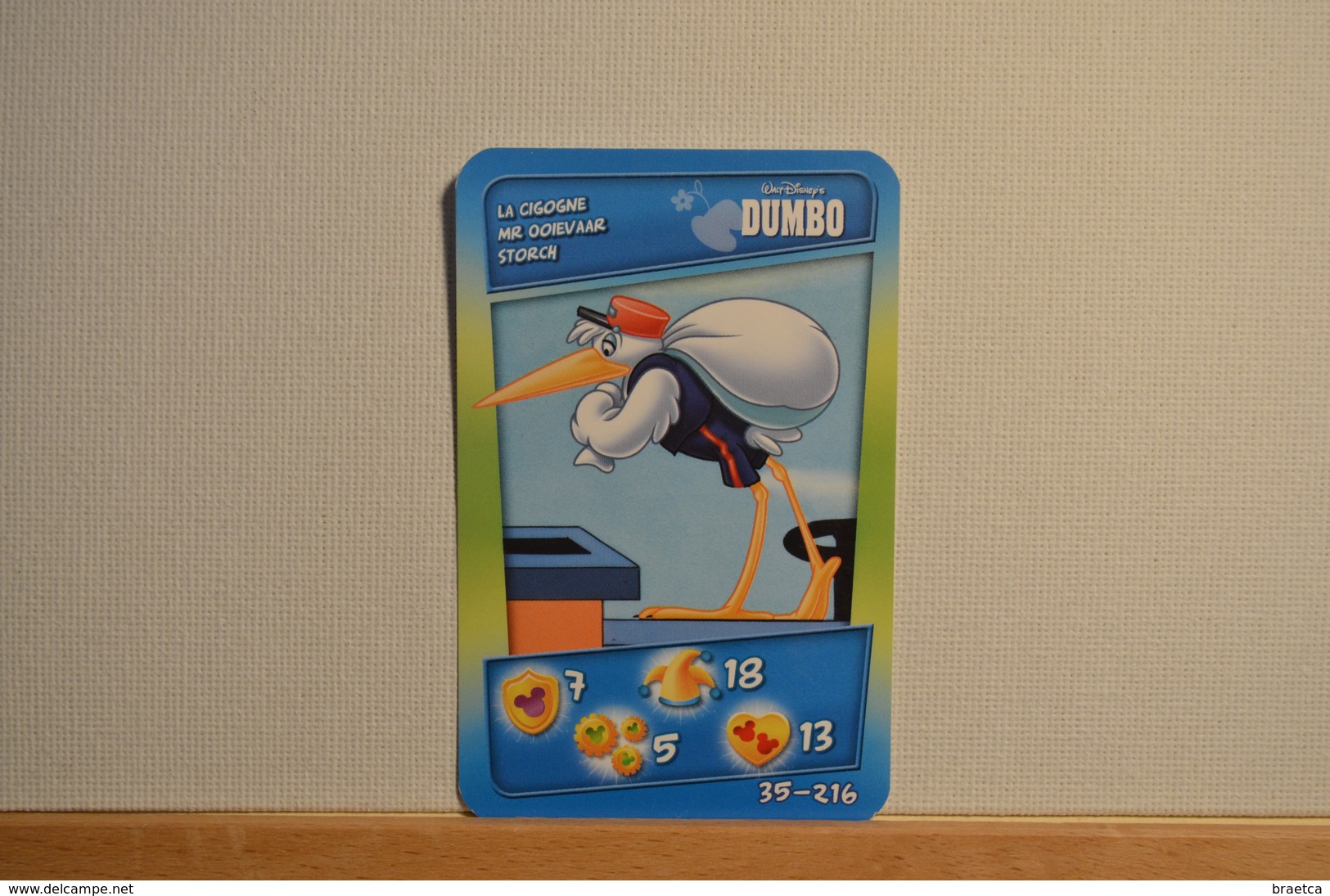 Carte Disney - La Cigogne N°35 - Cora Match Smatch - 2011 - Other & Unclassified