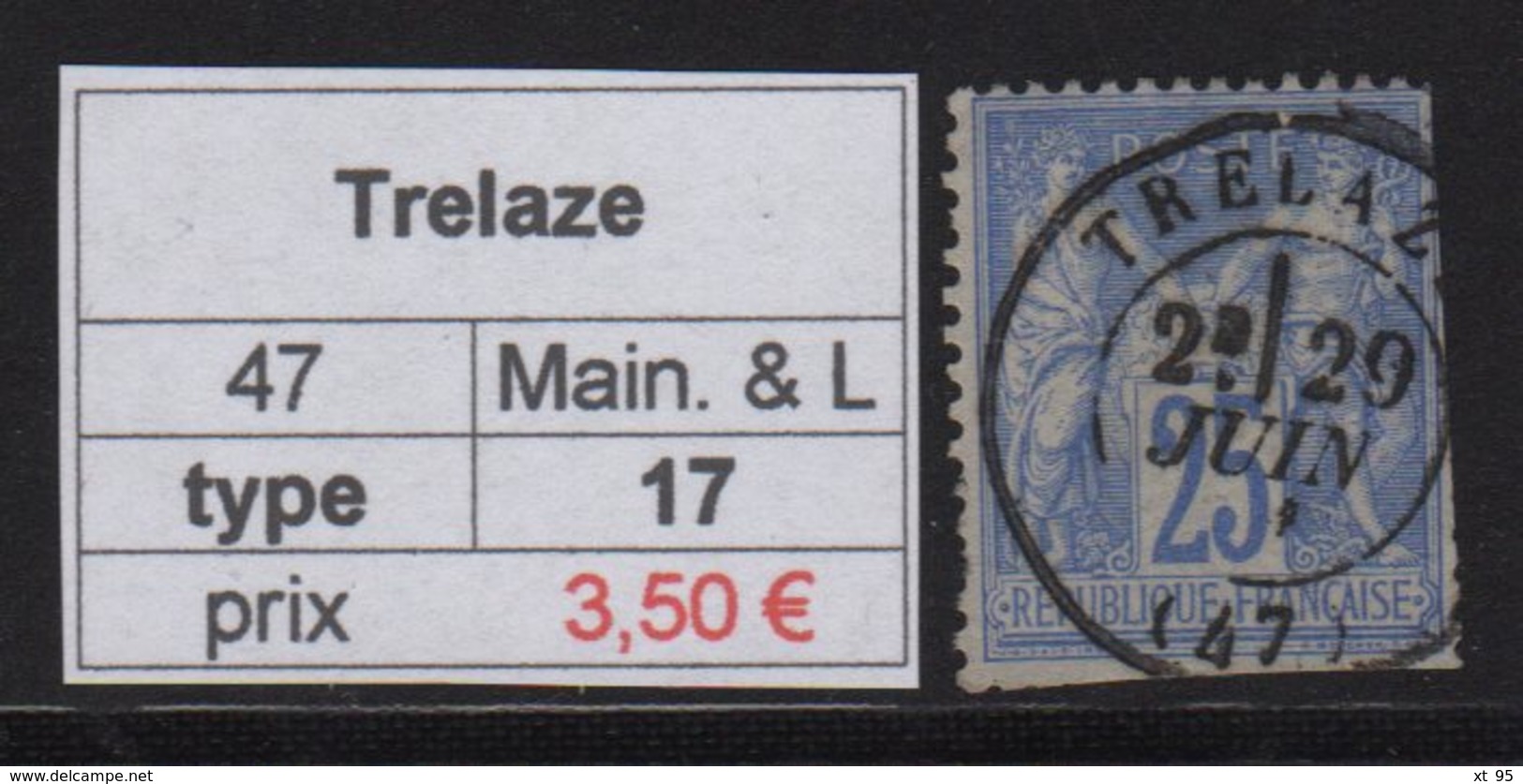 Trelaze - Maine Et Loire - Type Sage - Autres & Non Classés