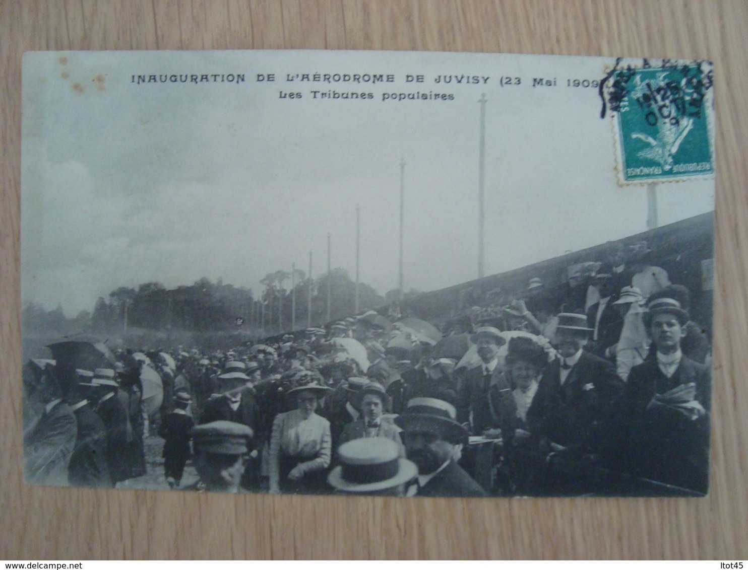 CPA INAUGURATION DE L'AERODROME DE JUVISY 1909 - Juvisy-sur-Orge