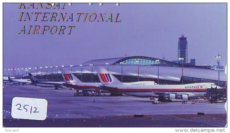 Télécarte  JAPON * KANSAI AIRPORT *  (2512)  AVIATION * AIRLINE Phonecard  JAPAN AIRPLANE * FLUGZEUG - Avions