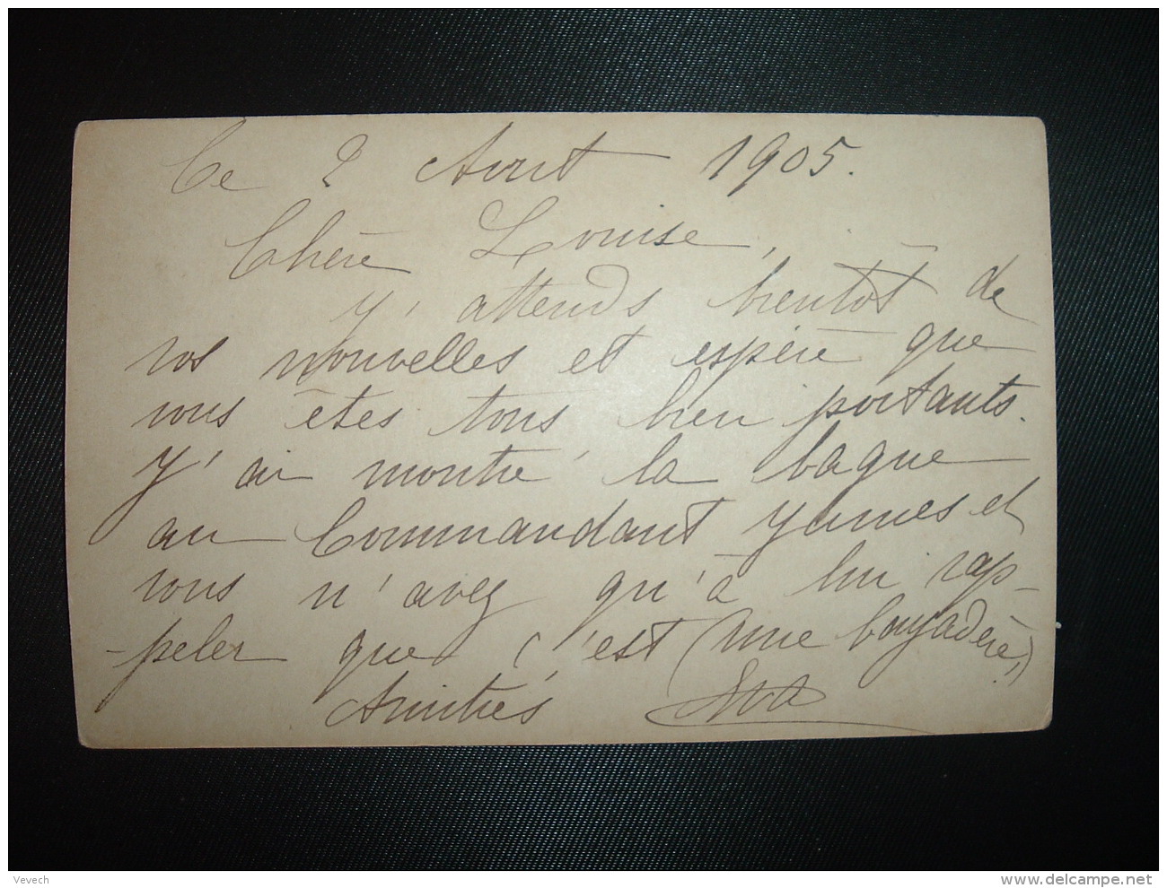 CP EP COLONIES 10 DIEGO SUAREZ Non Oblitérée, Datée 2 Aout 1905 Pour ST DENIS DE LA REUNION - Cartas & Documentos