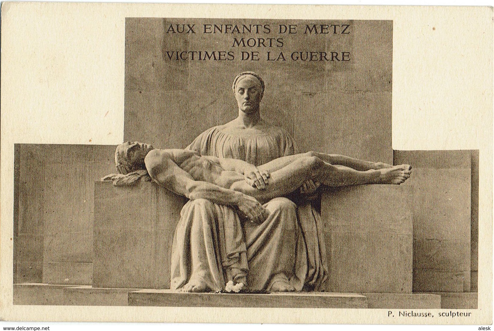 METZ - Monument Aux Enfants De Metz Morts Victimes De Guerre - Paul Niclausse - Metz