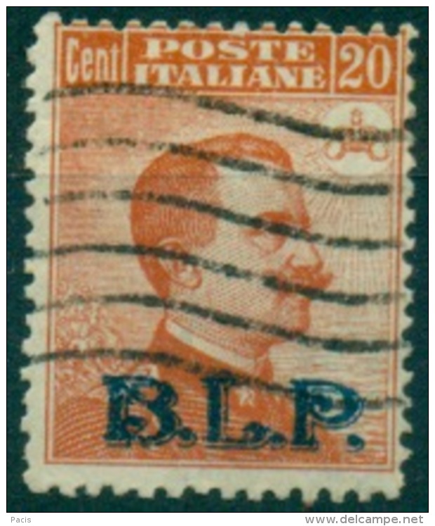 REGNO 1922-23  BLP  20 C. ARANCIO II TIPO ANNULLATO - Zegels Voor Reclameomslagen (BLP)
