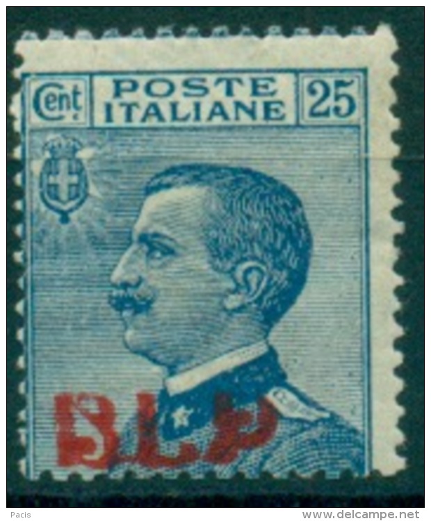 REGNO 1921 BLP  I TIPO 25 C. AZZURRO MNH**  FIRMATO DIENA - Stamps For Advertising Covers (BLP)