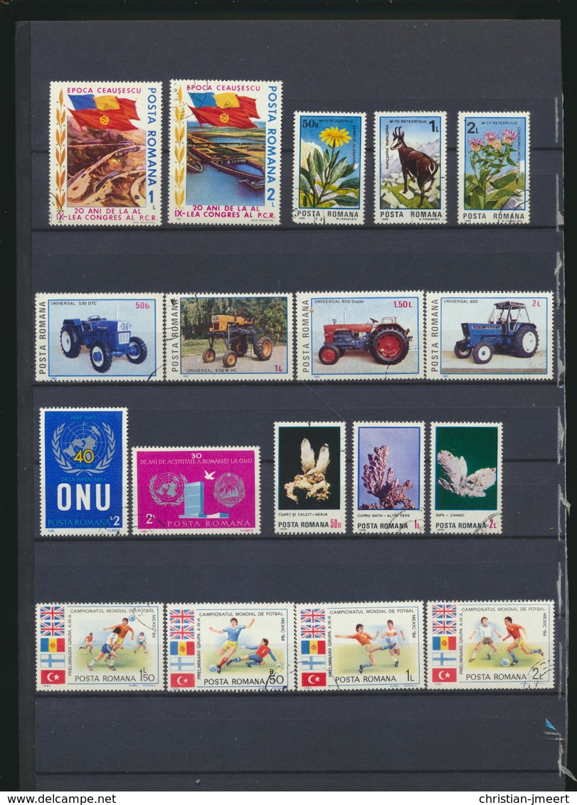 Roumanie  Lot Entre 1985 Et 2002  141 Timbres Oblitérés - Collections