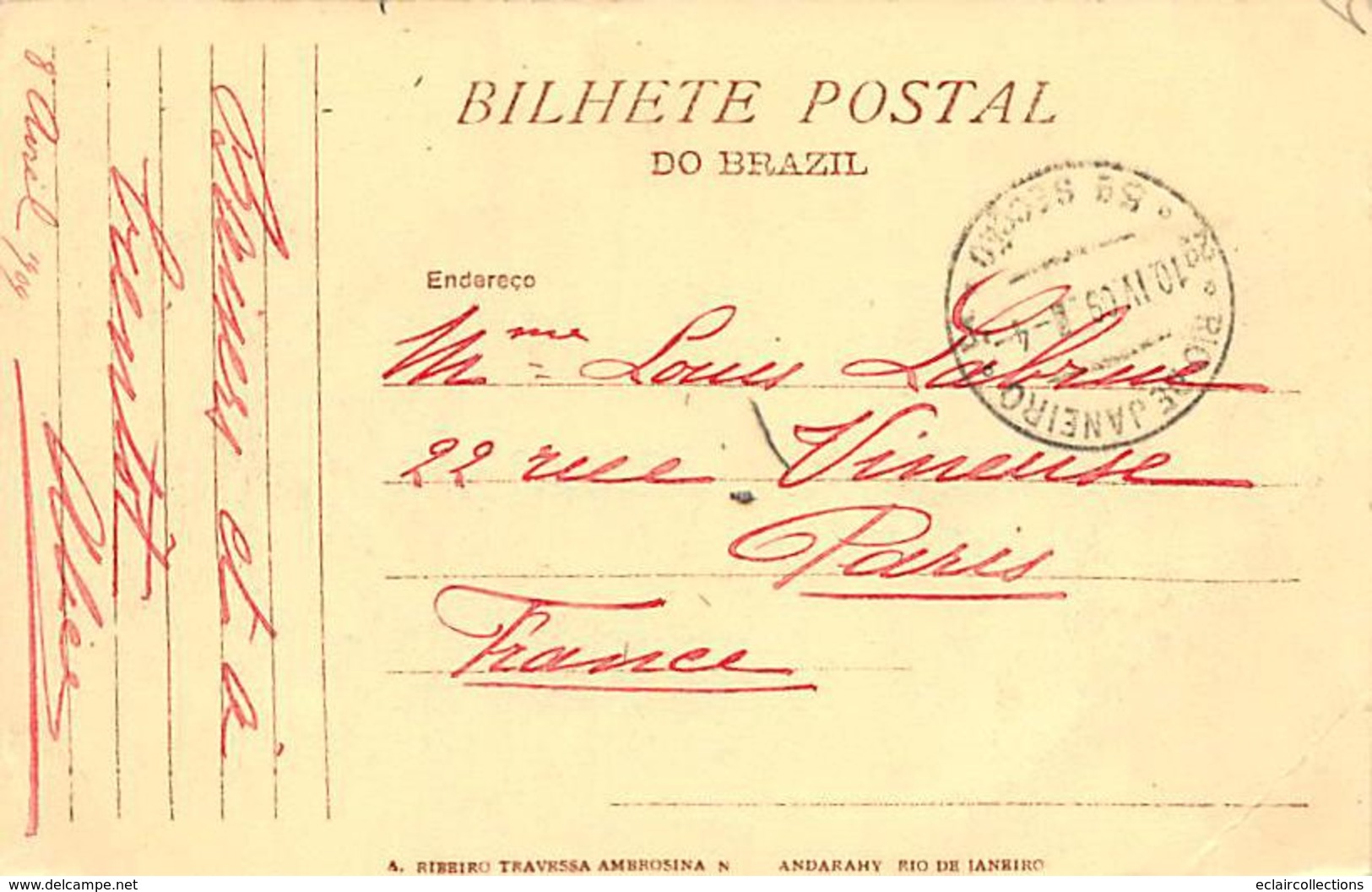 Brazil. Brésil.   Un lot de 46 cartes   Rio de Janeiro et divers  dont 4/5 cartes état moyen  (voir scan)