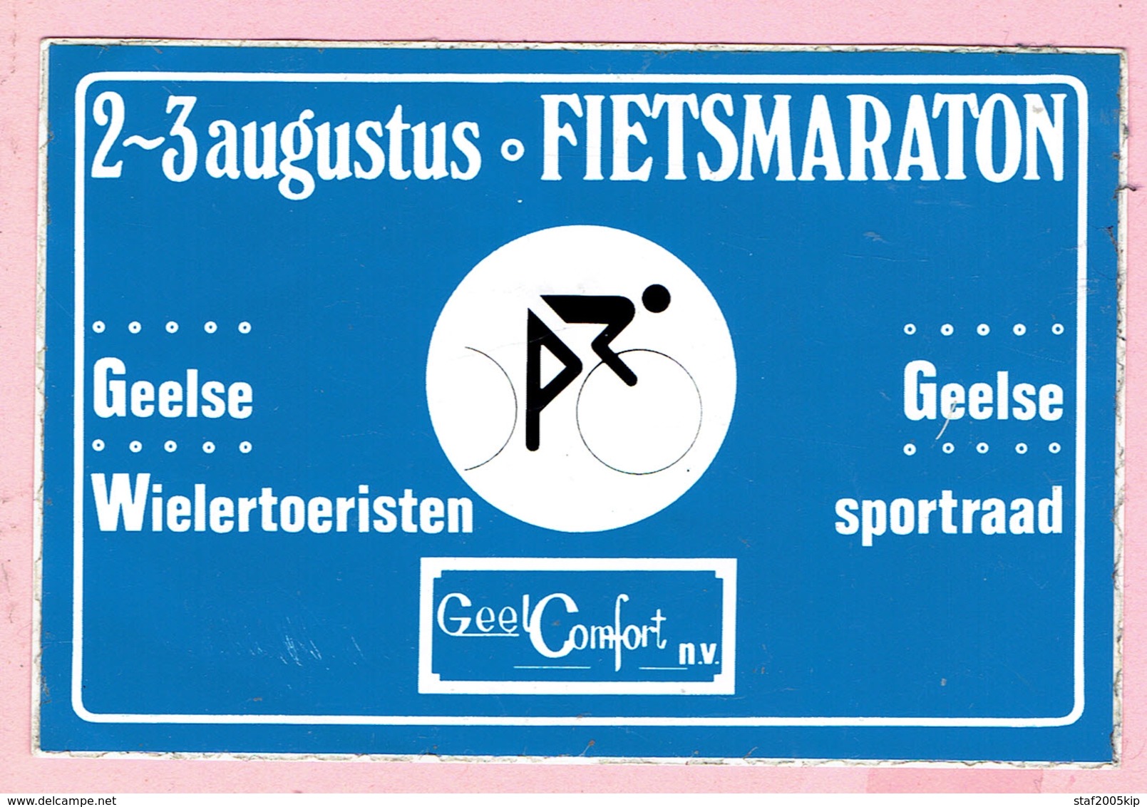 Sticker - Fietsmaraton Geelse Wielertoeristen En Sportraad GEEL - Autocollants
