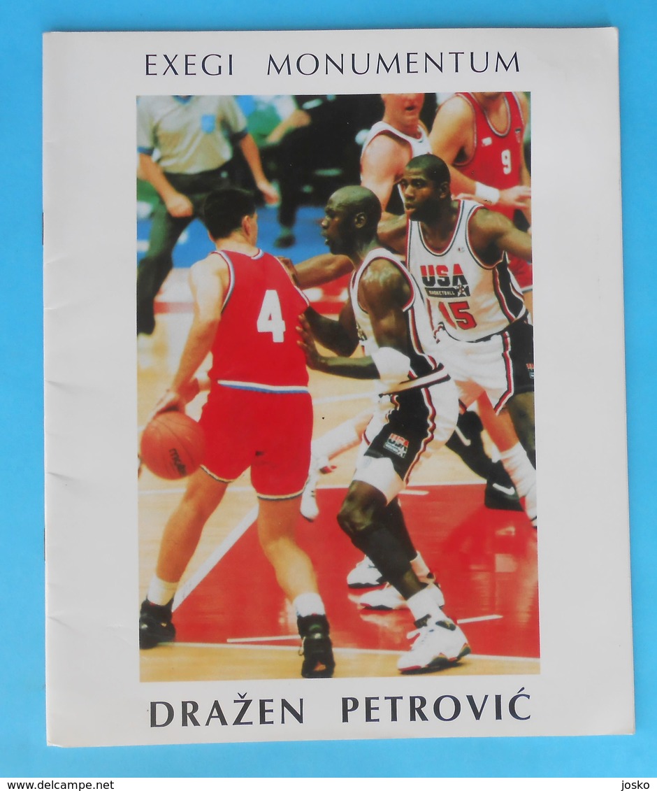 DRAZEN PETROVIC Exegi Monumentum  NBA New Jersey Brooklyn Nets Portland Trail Blazers Real Madrid Basketball Basket-ball - Bücher