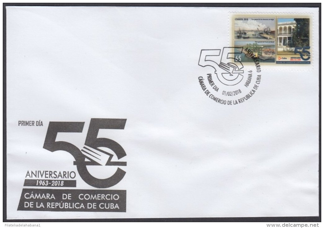 2018-FDC-13 CUBA 2018. FDC ALMACENES DE REGLA Y DEL MARIEL. - FDC