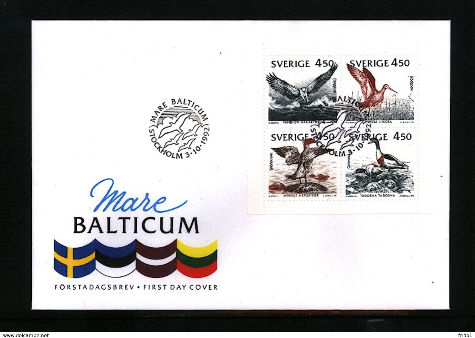 Sweden 1992 Birds FDC - Albatros