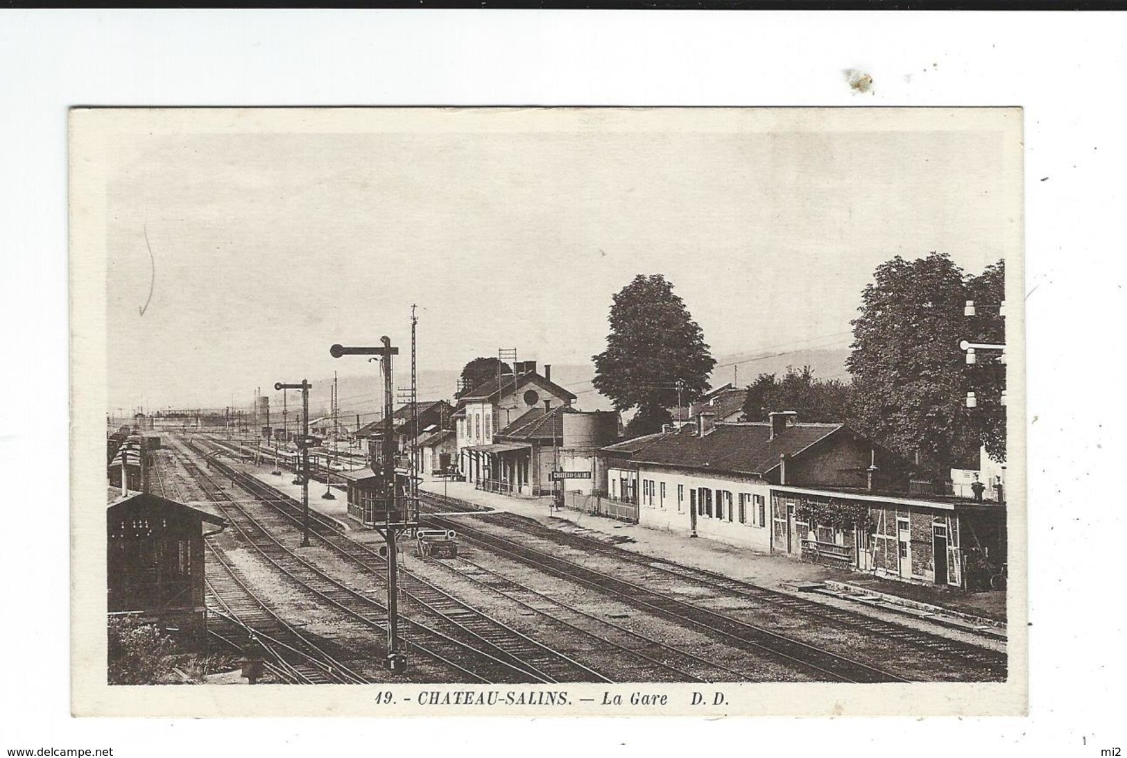 CPSM 57 CHATEAU-SALINS La Gare 49 DD TBE Non Circulé Daniel Delboy - Chateau Salins