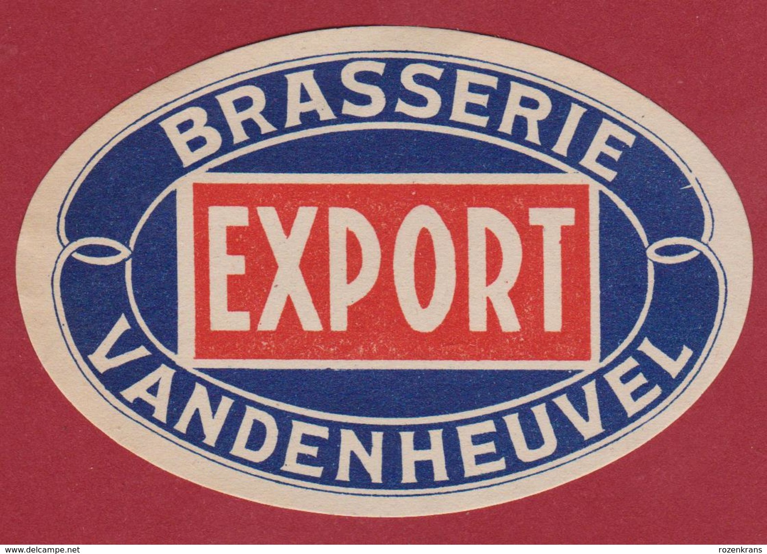 Bier Brouwerij Oud Etiket Brasserie Beer Etiquette De Biere EXPORT Vandenheuvel - Bière