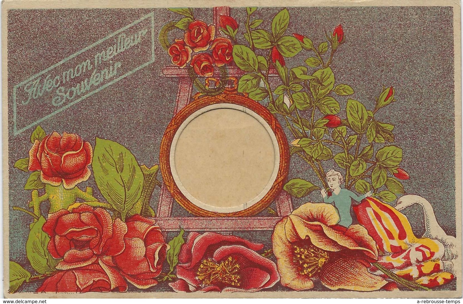 1939- Carte Postale Pour Correspondance Avec Insertion Photo-la Photo A Disparu Et Cela Peut être Réutilisé-Tb état - Material Y Accesorios