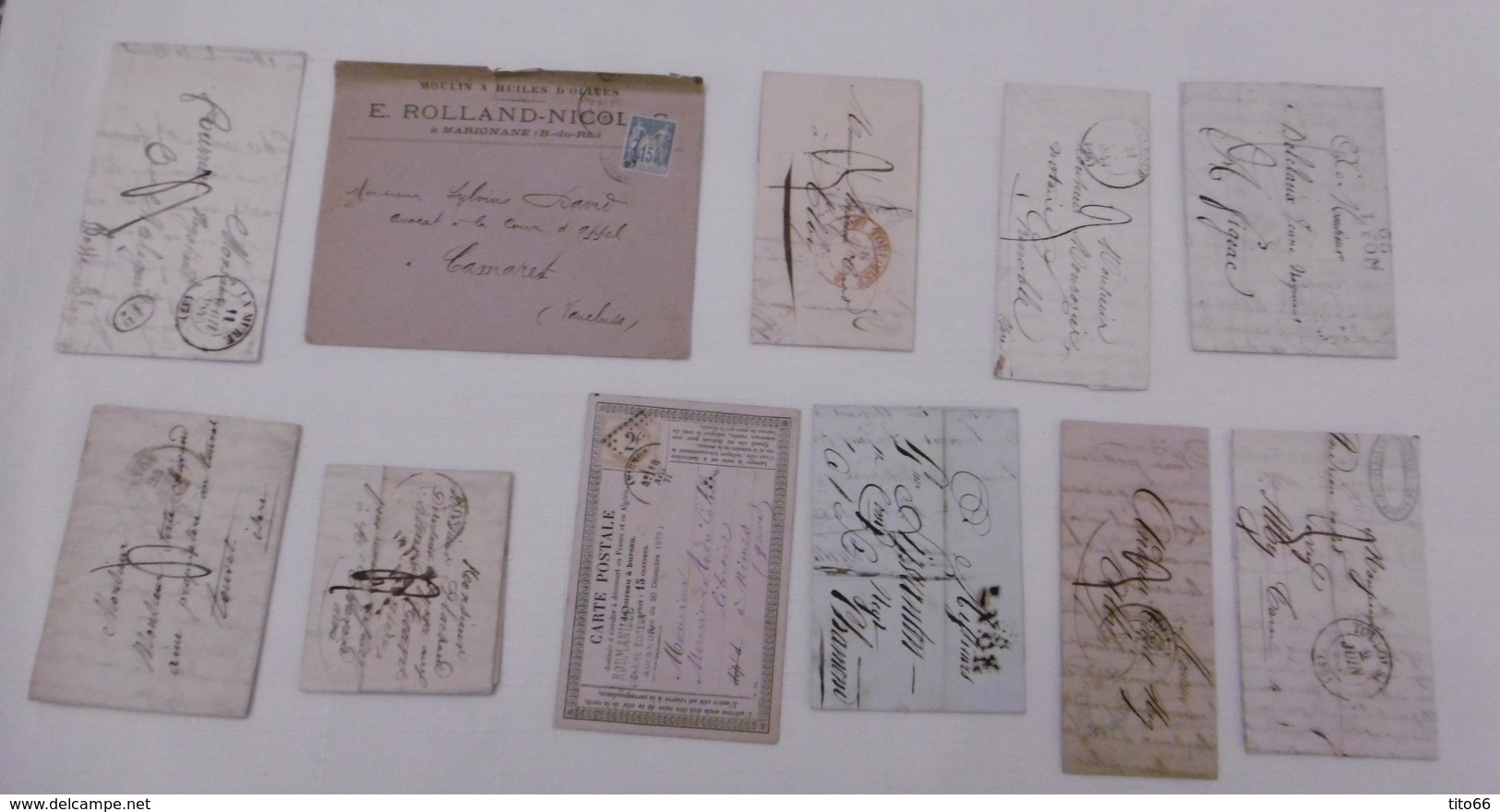 Lot Lettres Anciennes Av 1900 - Autres & Non Classés