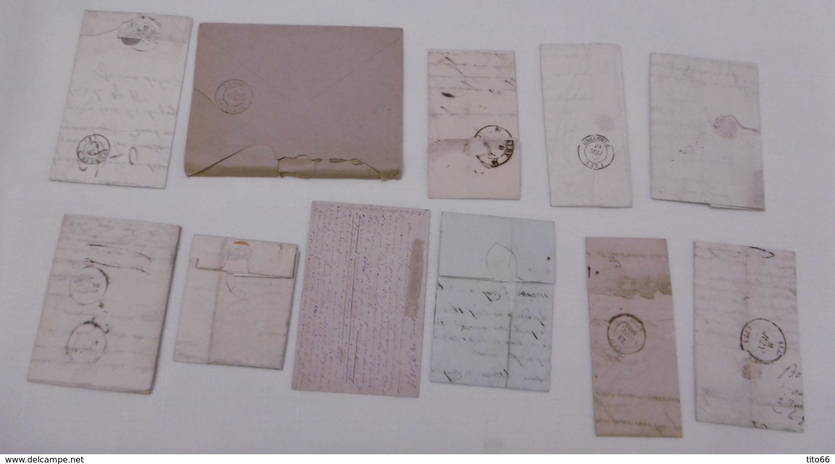 Lot Lettres Anciennes Av 1900 - Autres & Non Classés