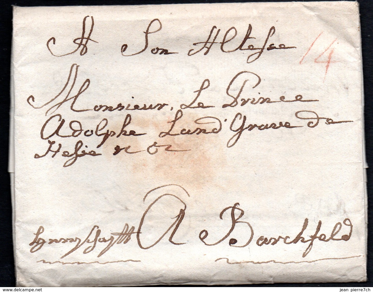 4 Briefe An Adolf Von Hessen-Philippsthal-Barchfeld (1743 - 1803) Mit Intaktem Siegel Und Inhalt - Manuskripte