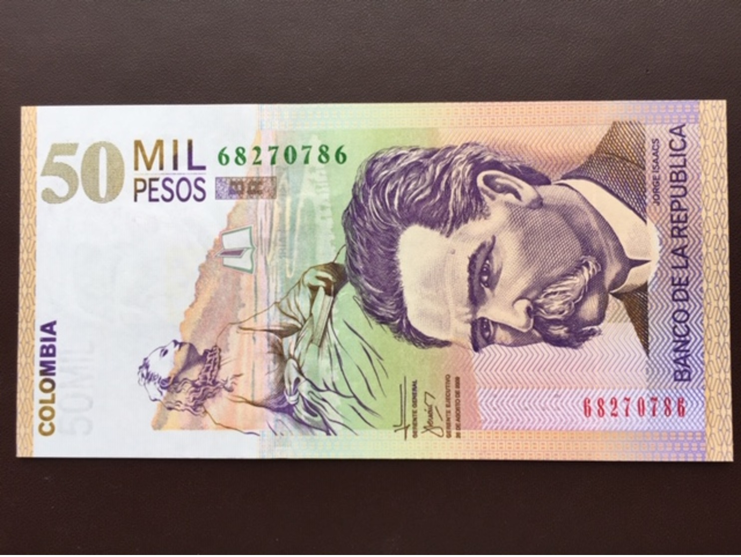 COLOMBIA P455 50000 PESOS 25.08.2009 UNC - Colombia