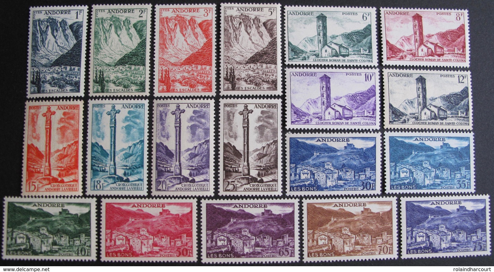 FD/2449 - 1955 - ANDORRE - N°138 à 153 NEUFS**/* (N°145-146-153 NEUFS*) - Cote : 212,80 € (SERIE COMPLETE) - Unused Stamps