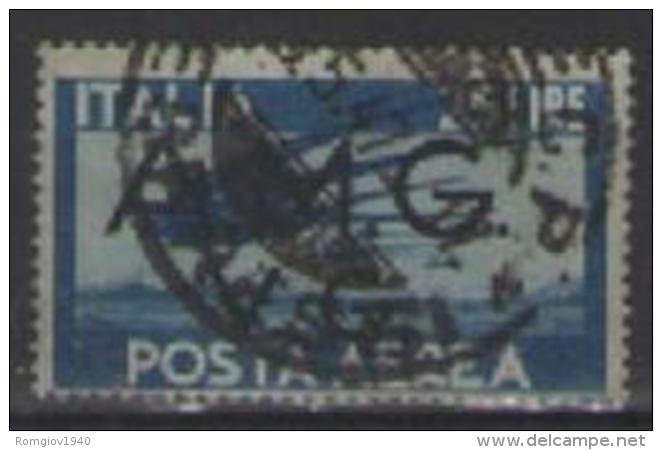 ITALIA A.M.G.V.G. 1945-47 POSTA AEREA  FRANCOBOLLI D'ITALIA DEL 1929-47  SASS. 6 USATO VF - Usati