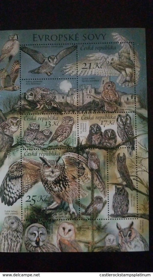 L) 2017 CZECH REPUBLIC, BRID, NATURE, OWL, FAUNA, 25KC, MNH - Unused Stamps