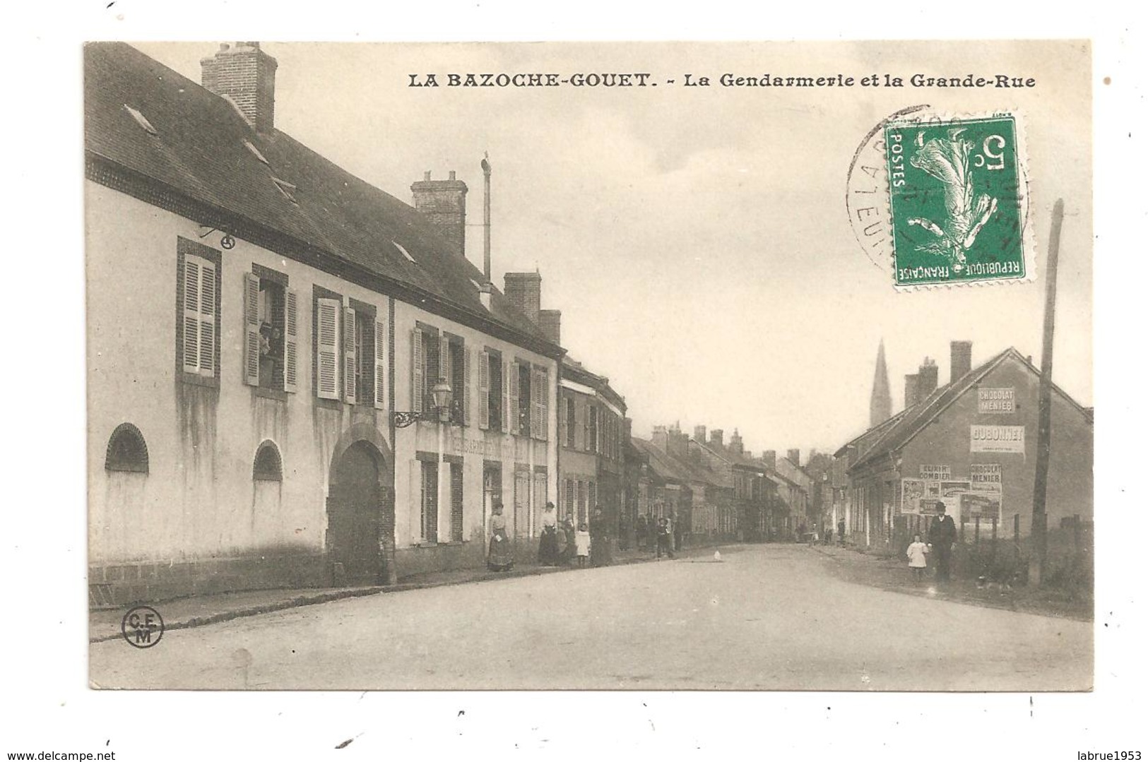 La Bazoche-Gouet- La Gendarmerie Et La Grande Rue-(C.6985) - Other & Unclassified