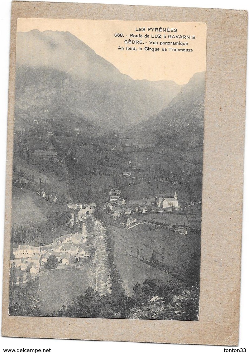 DEPT 65 - Route De LUZ à GAVARNIE - GEDRE - VUe Panoramique  - DELC1 - - Luz Saint Sauveur