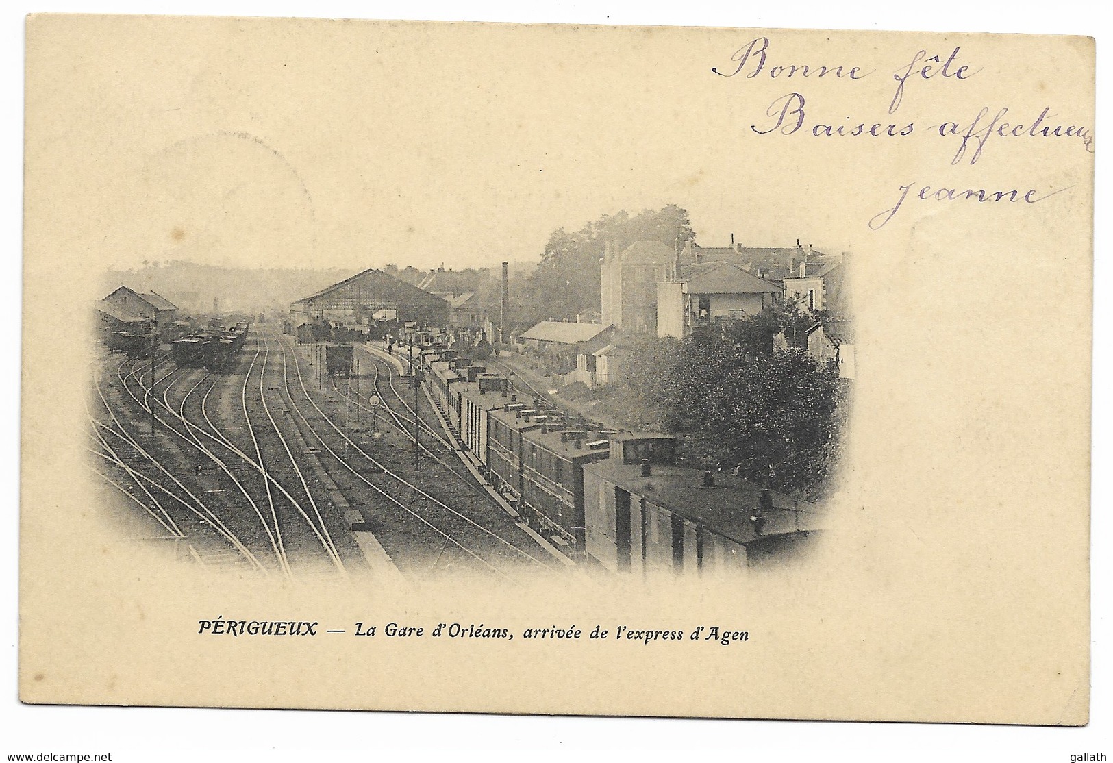 24-PERIGUEUX-La Gare D'Orléans, Arrivée De L'Express D'Agen...1904  Animé - Périgueux