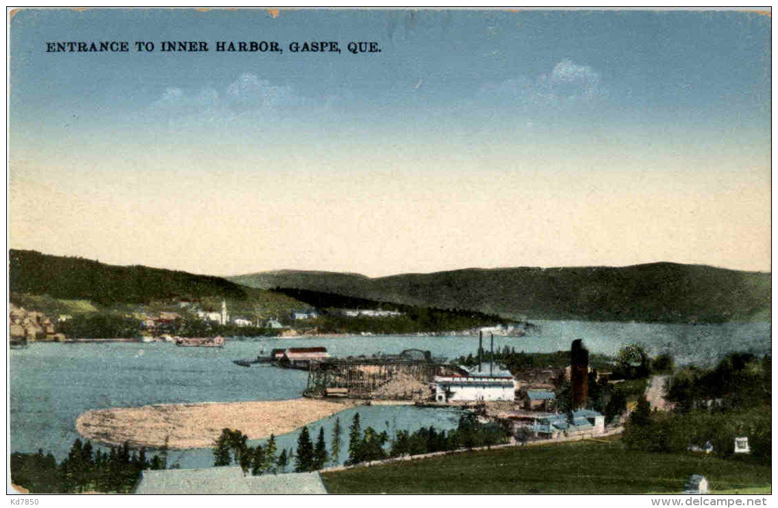 Gaspe - Entrance To Inner Harbour - Gaspé