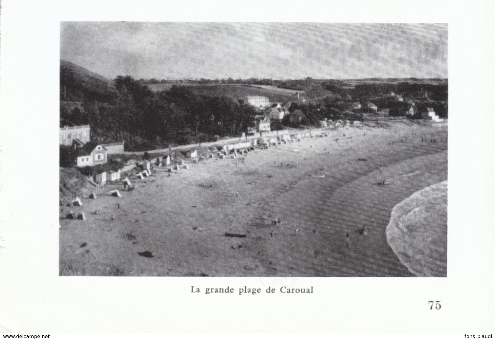 1958 - Iconographie - Erquy (Côtes-d'Armor) - La Grande Plage De Caroual - FRANCO DE PORT - Non Classés