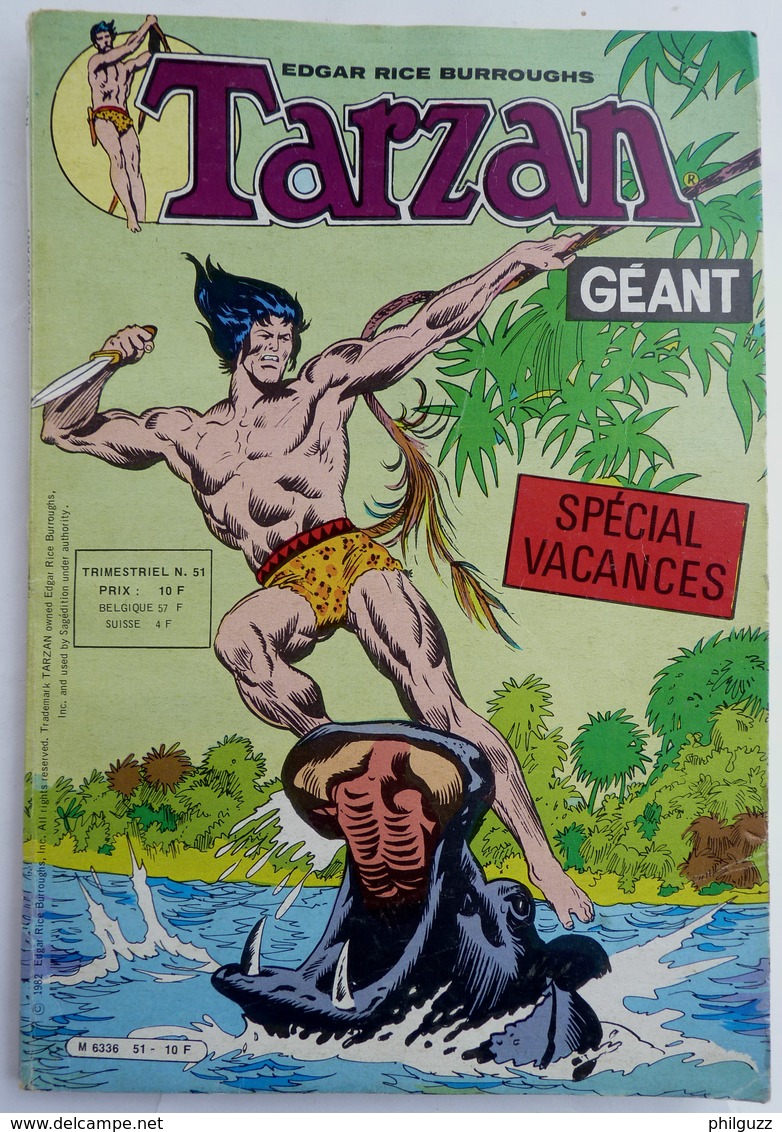 PETIT FORMAT TARZAN GEANT 051 SAGEDITION 1982 - Tarzan