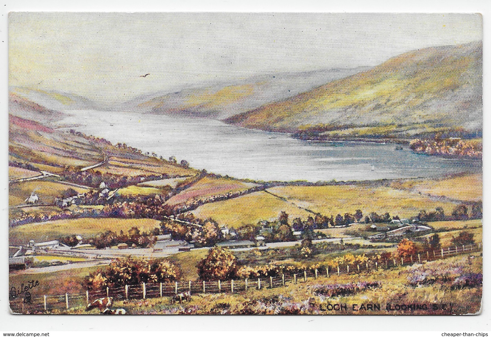 Loch Earn - Lochearnhead - Tuck Oilette 7548 - Perthshire