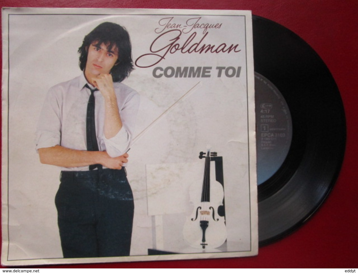 DISQUE Vinyle 45 T - JEAN-JACQUES GOLDMAN " Comme Toi - être Le Premier " 1982 - TBE - Otros - Canción Francesa