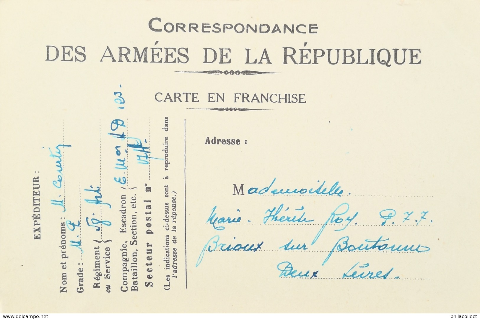 Carte Correspondance Des Armees De La Republique (France) Troupes Americaines - Une Arrivee Juin 1917 (MORSE CODE)) 19?? - Personajes