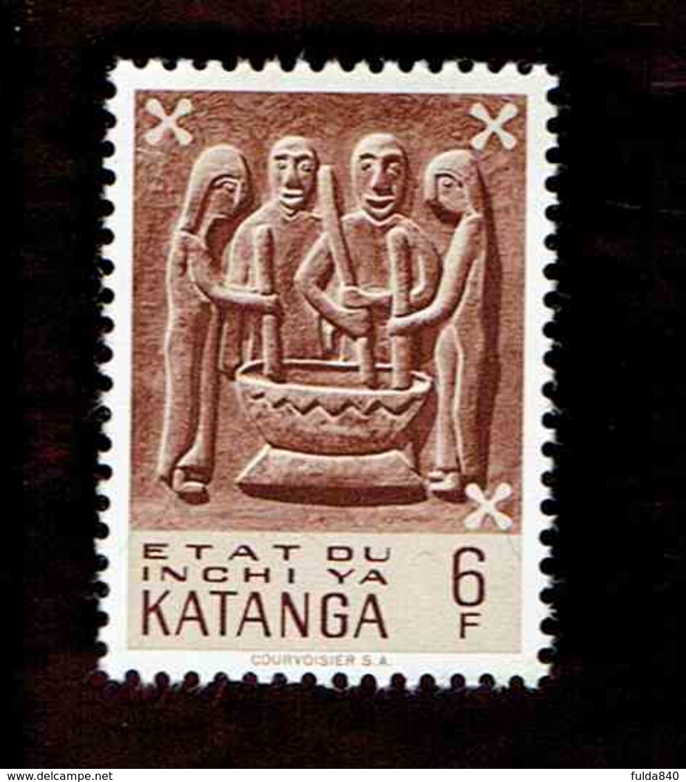 Katanga. OBP-COB. 1960 - N°59. *ART KATANGAIS.  6F. Neuf - Katanga