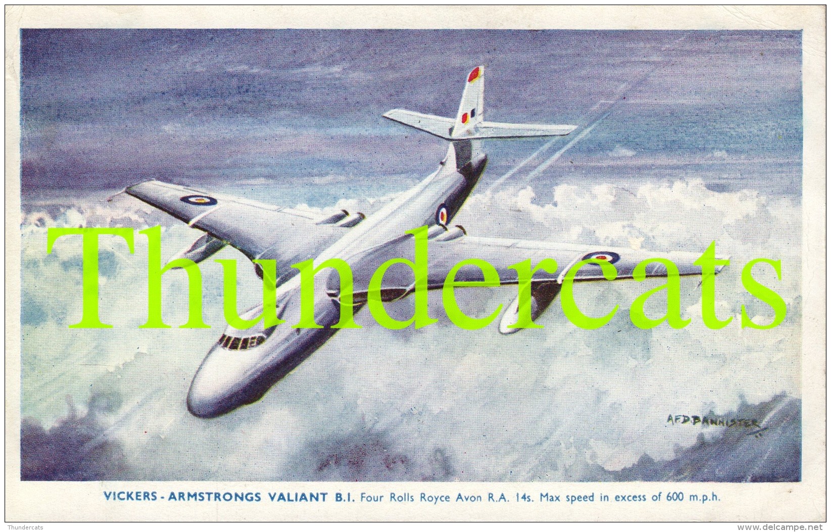 CPA VICKERS ARMSTRONGS VALIANT ROLLS ROYCE BANNISTER AVION PLANE AIRPLANE ( PLI - CREASE ) - 1946-....: Modern Era