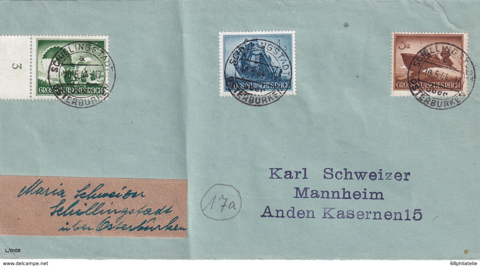 AUTRICHE 1944 LETTRE DE SCHILLINGSTADT - Briefe U. Dokumente