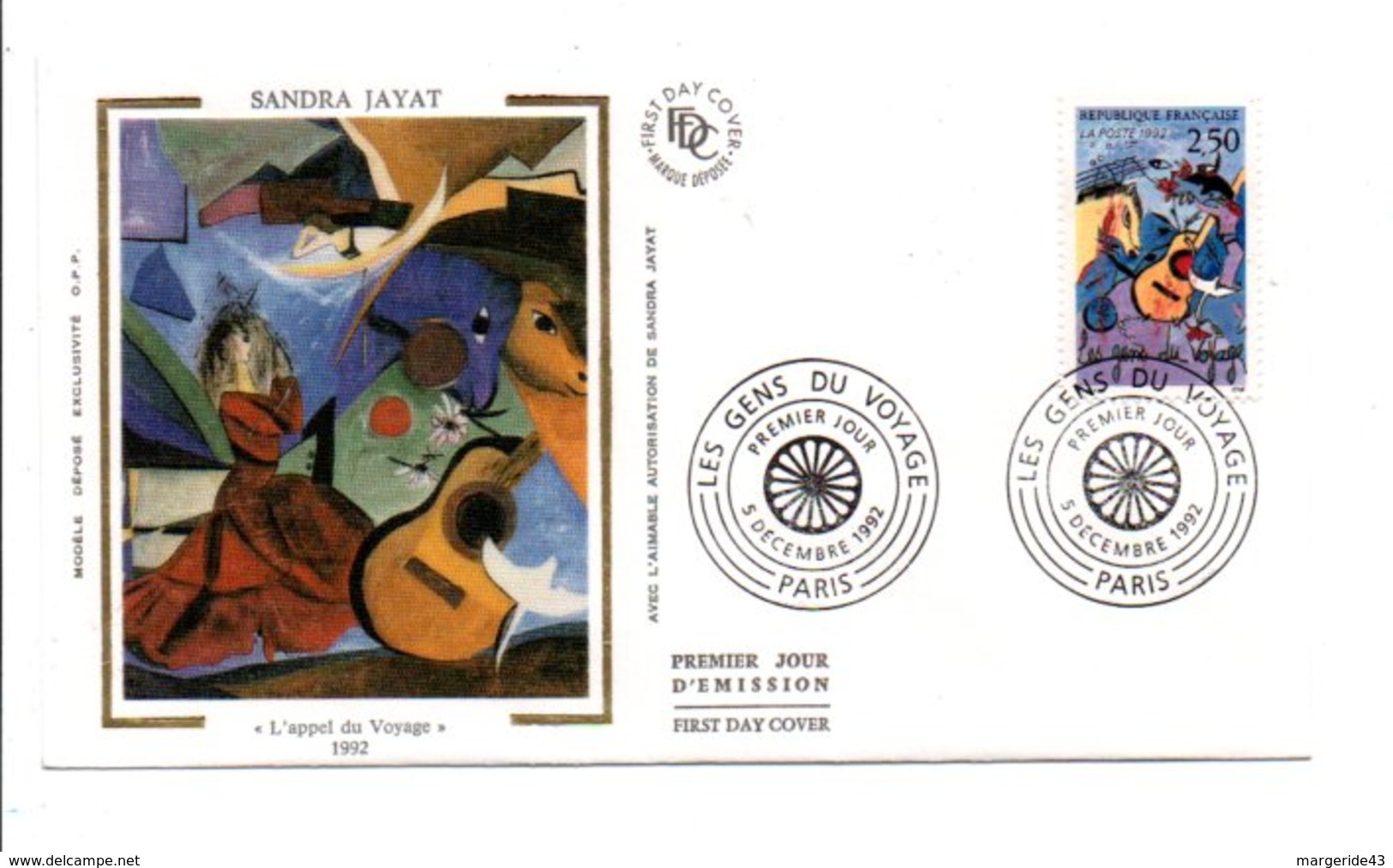 1992 FDC LES GENS DU VOYAGE - 1990-1999